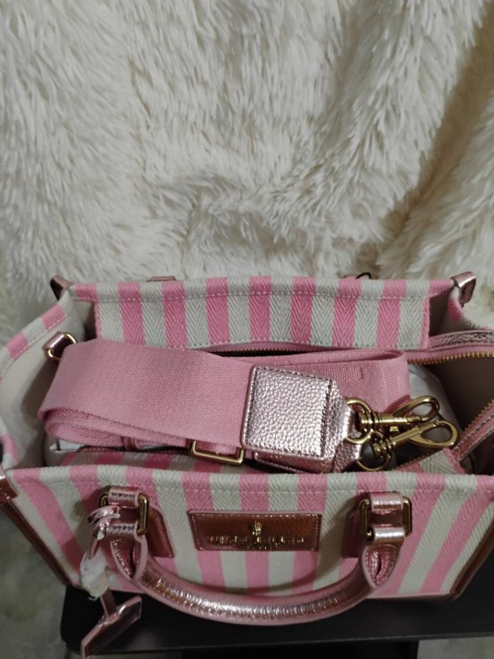 Kurt Geiger London Small Chiswick Shopper Pink Combo NWT - Picture 10 of 15